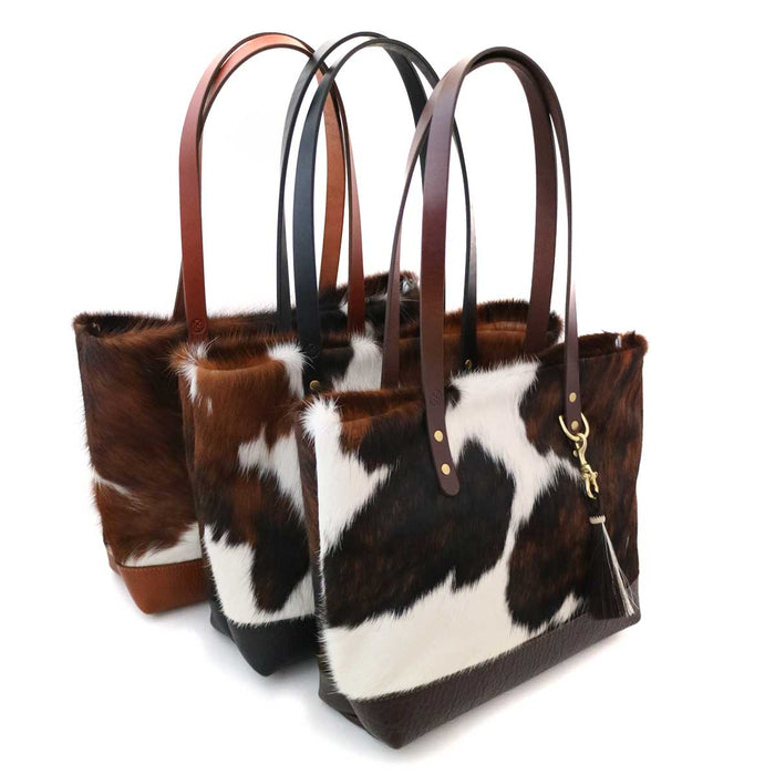 Natural Fur Cow-Hide Tote Bag