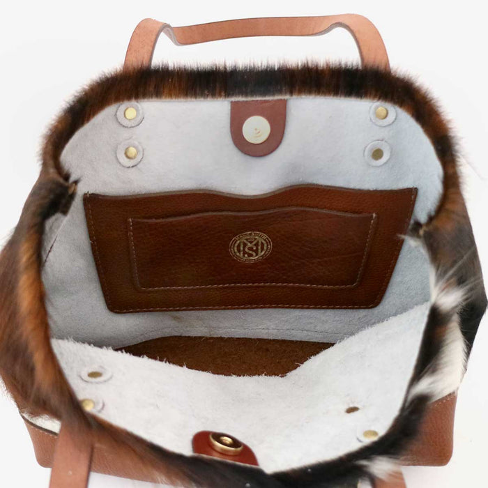 Natural Fur Cow-Hide Tote Bag