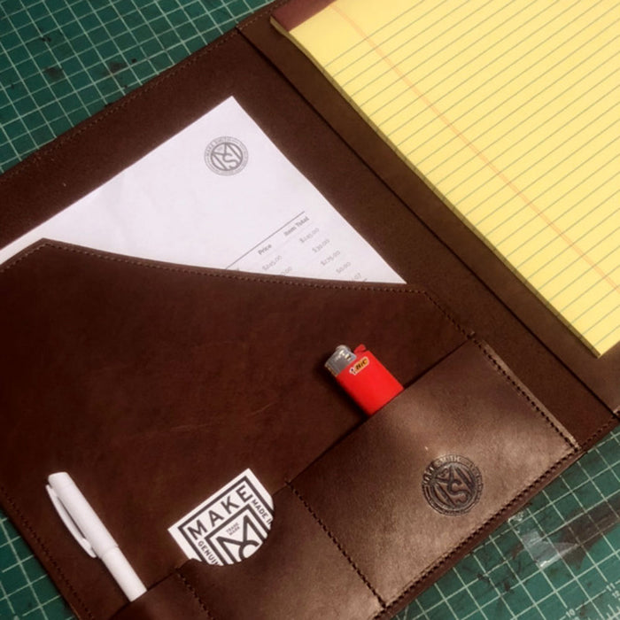 Legal Size Leather Pad-folio